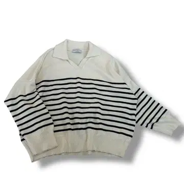 TRICOTS JEAN MARC 스트라이프 니트 프리 사이즈