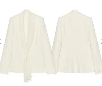 ZARA 스카프 블레이저 자켓