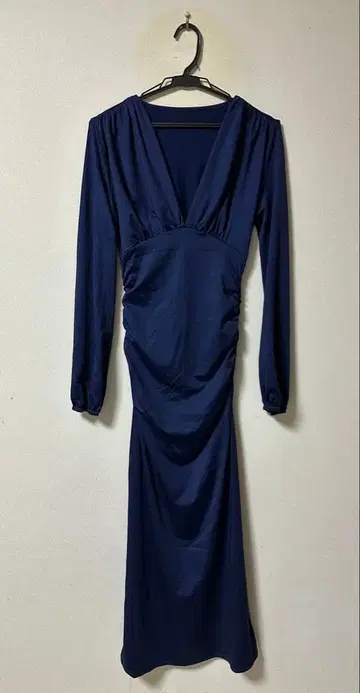 네이비 긴팔 원피스 S 사이즈