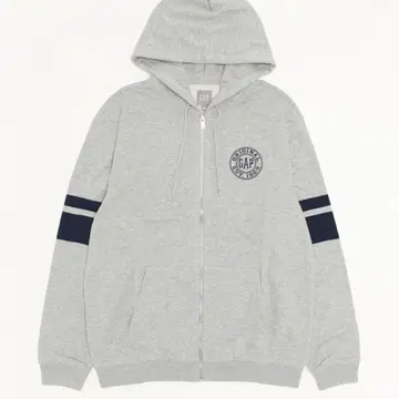 [ 미사용 ] GAP 서클 로고 프렌치 테리 풀 집업 후드티 XL