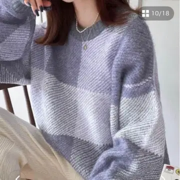 클래식 엘프 니트 퍼플 XL