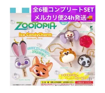[ 메루카리 택배 ] 주토피아 아이스캔디 참 전 6종 컴플리트 세트