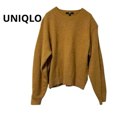 [ UNIQLO ] 유니클로 긴팔 니트 스웨터 긴팔 울 100% M