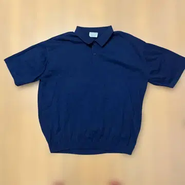 BEAUTY&YOUTH GIZA COTTON 피케 셔츠 네이비