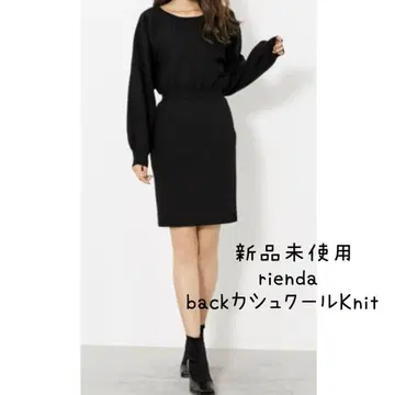 미사용 새상품 rienda 리엔다 카슈쿨 니트 니트 원피스