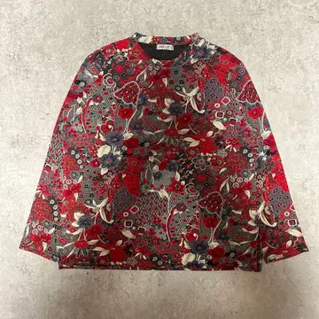 YURUJOTA 꽃무늬 긴팔 셔츠