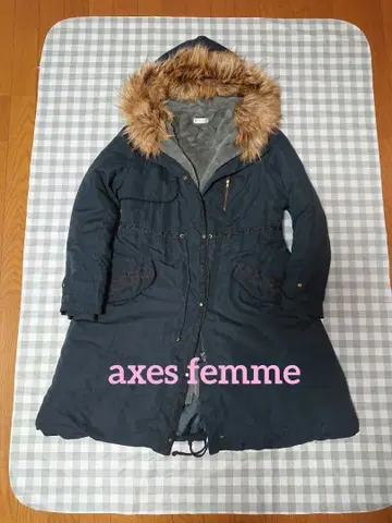 axes femme 퍼 모즈 코트 보아 라이너 포함 M 사이즈