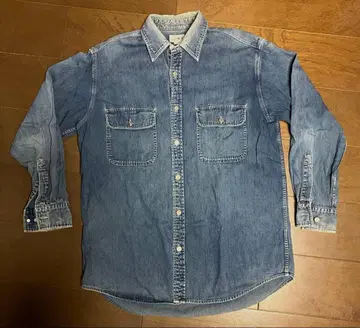 J CREW 데님 셔츠 페이드 M 상당 색빠짐