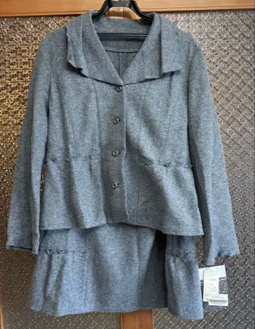 그레이 울 셋업