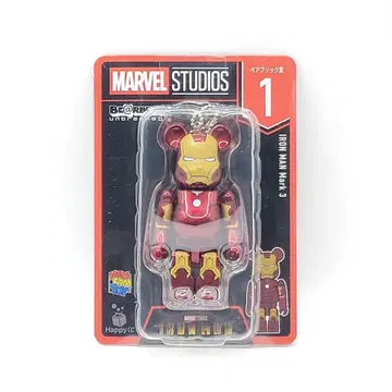 MARVEL Happy 복권 BE@RBRICK 1 아이언맨 Mark 3