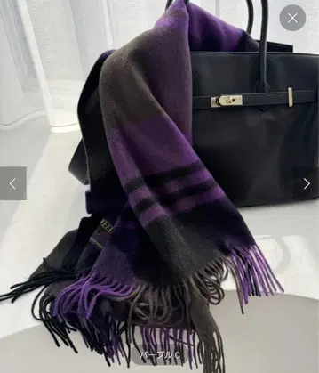 TWEED MILL 트위드밀 체크 스톨 인기 택 포함 미사용 새상품