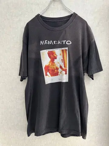 MEMENTO 메멘토 반팔 티셔츠 빈티지 영화 페이드 블랙