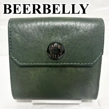 [ 새상품급 ] 비어베리 지갑 해치백 그린 컴팩트 이단 접이식