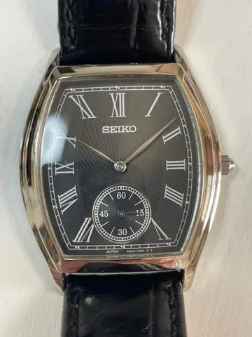 SEIKO 아날로그 손목시계 블랙