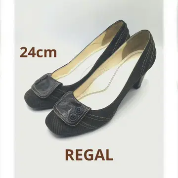 REGAL 버튼 포함 브라운 펌프스 24cm