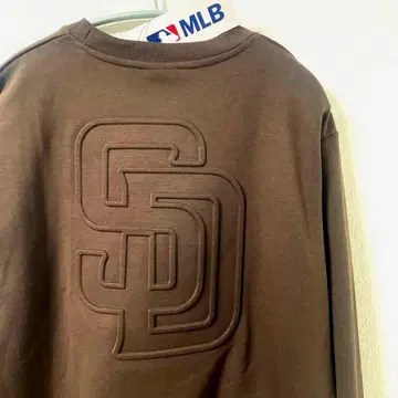 MLB 파드레스 트레이닝복 맨투맨 엠보싱 가공 긴팔 자수 XL