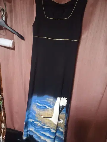 일품 기모노 리메이크 원오프 슬리브리스 원피스 백조 검 (타쿠야 엔젤