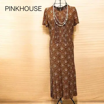[ 새상품급 ] PINKHOUSE 테라코타 색상 플리츠 원피스