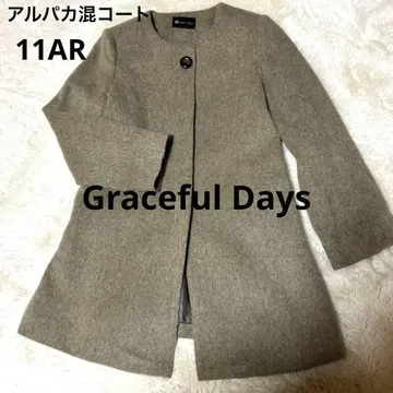 Graceful Days 노카라 코트 울 알파카 혼방 11호