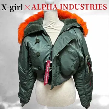 새상품/초레어 Alpha x X-Girl 콜라보 MA-1 자켓 M