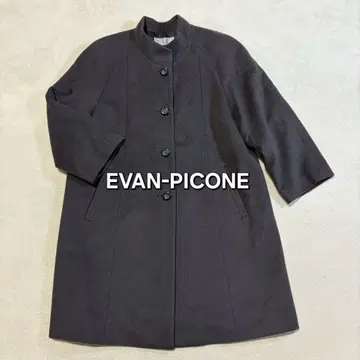 EVAN-PICONE 울 캐시미어 롱 코트 스탠드 카라 자켓