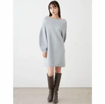 SNIDEL 라쿤 미니 니트 원피스