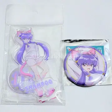 란마 1/2 동물 파자마 아크릴 스탠드 캔뱃지 샴푸