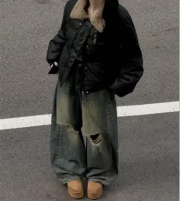 by muni:r 퍼 카라 부착 다운 자켓