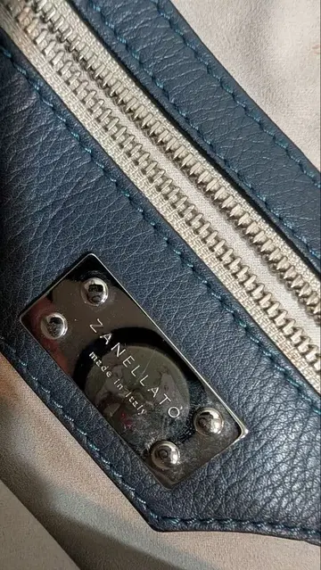 ZANELLATO POSTINA 네이비 가죽