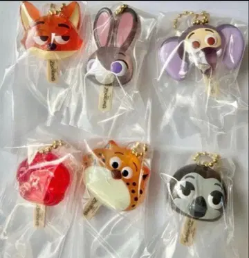 주토피아 아이스캔디 참 가챠 전 6종 컴플리트