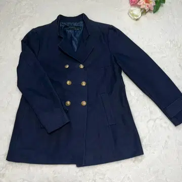 자라 빅 사이즈 나폴레옹 골드 버튼 더블 네이비 금장 재킷