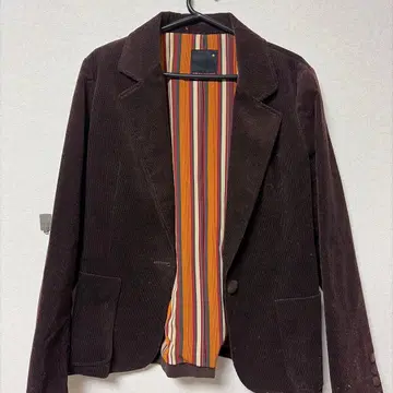 GRAY MAGIC 다크 브라운 코듀로이 테일러드 자켓