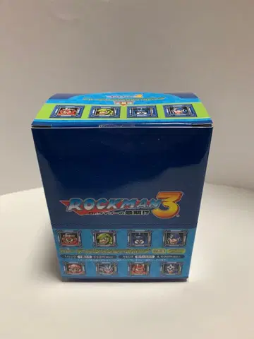 록맨 3 보스 트레이딩 스퀘어 캔뱃지 전 8종 미개봉 캡콤