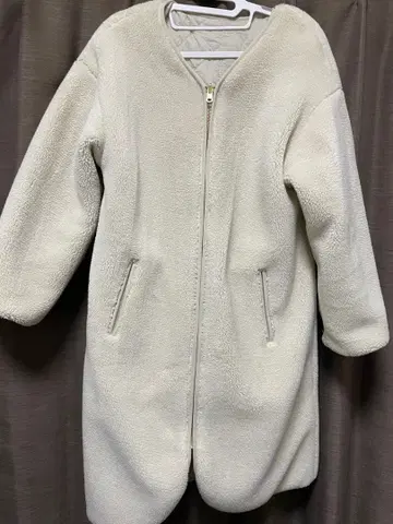 리버서블 롱 보아 코트