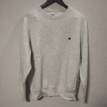 Champion 맨투맨 트레이닝복 그레이 (XL) 속기모