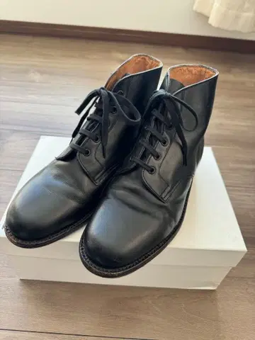 레이스업 부츠 블랙 밀리터리 부츠