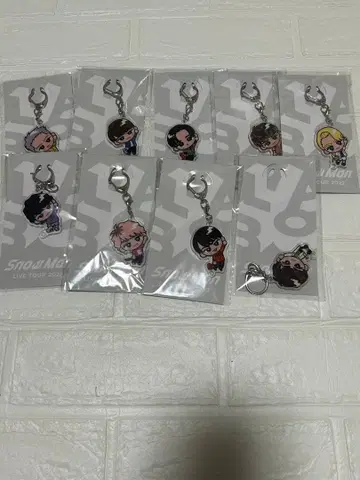 SnowMan 스노치루 키링 세트