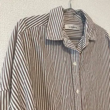 [LOUNIE] 긴팔 스트라이프 셔츠 코튼 100%