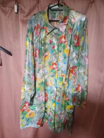 1점 한정 MIKALADY 광택 꽃무늬 긴팔 원피스