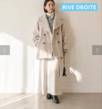 RIVE DROITE 샤기 미들 코트 02