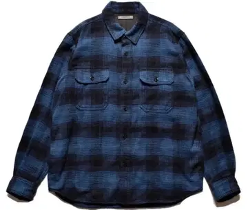 Distortion Ombre Check Flannel Over SH
