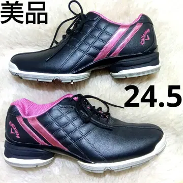 새상품급 Callaway 골프화 블랙 핑크 24.5cm