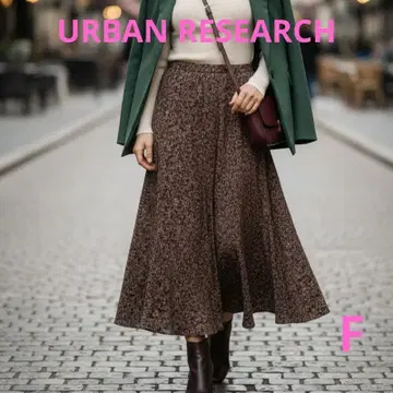 URBANRESEARCH 체형 커버 페이즐리 롱 스커트 성숙/러블리