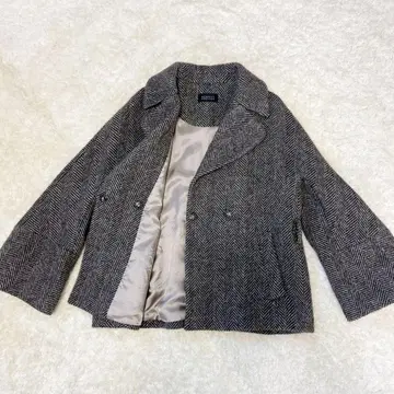 바니스뉴욕 울 코트 헤링본 알파카 혼방 이탈리아제