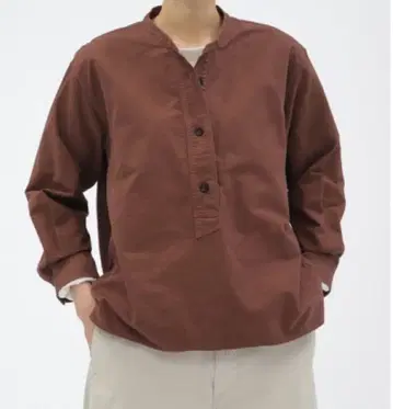 MHL. 브라운 긴팔 셔츠