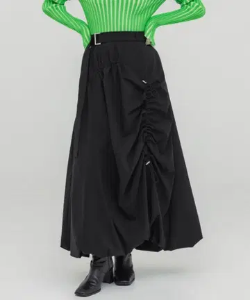 UNITED TOKYO 드로스트 벌룬 스커트