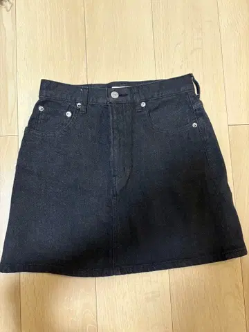 SLY JEANS 데님 스커트 블랙 1 새상품급