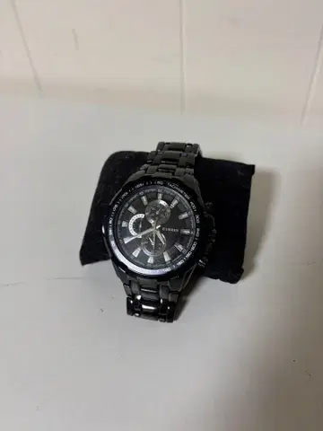 CURREN 크로노그래프 블랙 손목시계