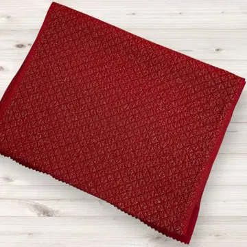 오비 장식 천 후리소데용 짙은 빨간색 크림슨 금실 포함