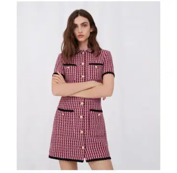 [ 택 포함 최상 컨디션 ] maje 트위드 원피스 XS SNS